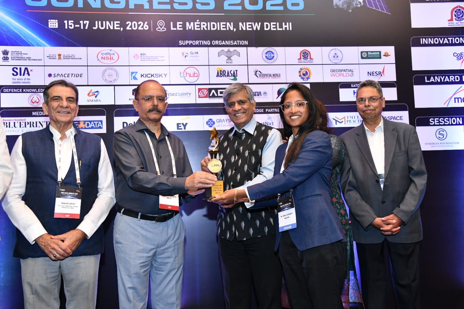 Emerging Young Entrepreneur Award — India Space Congress 2026 (1)